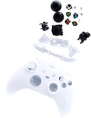 White Full Shell Housing kit w/ Buttons Thumbstick Replacement for Xbox Series S & X Wireless Controller