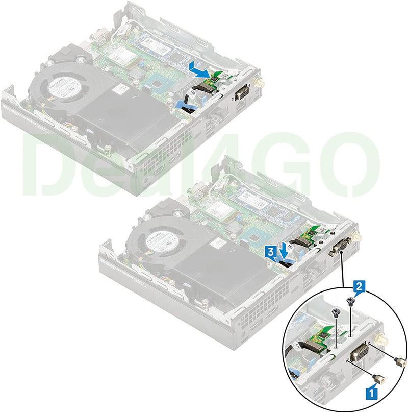HDMI Port I/O Daughter Board HXPK2 1KNYY R07CP 5N1NY for Dell OptiPlex 5060 5070 7070 7090 3060 3070 SFF Precision 3240 3430 3440