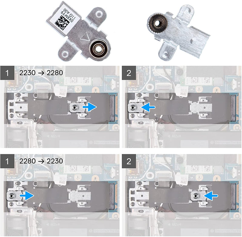 10-Pack M.2 SSD Support Bracket X8MY9 0X8MY9 for Dell G15 5510 5511 5515 5520 5525