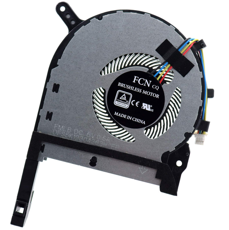 CPU Cooling Fan DFS5K12304363H FMLB for ASUS FA506 FX506 FX506LU FX506IU FA706 FX706 FX705 FX505