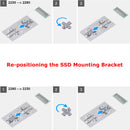 M.2 SSD Hard Drive Metal Mounting Support Bracket for Dell G7 7500 7700 Gaming Laptop