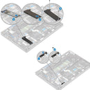 2280 M.2 SSD Heatsink Cover Thermal Support Bracket 85J62 085J62 for Dell Latitude 5400 5401 5402 5500 5501 5502 Precision 3540 3541 3542 3550 3551