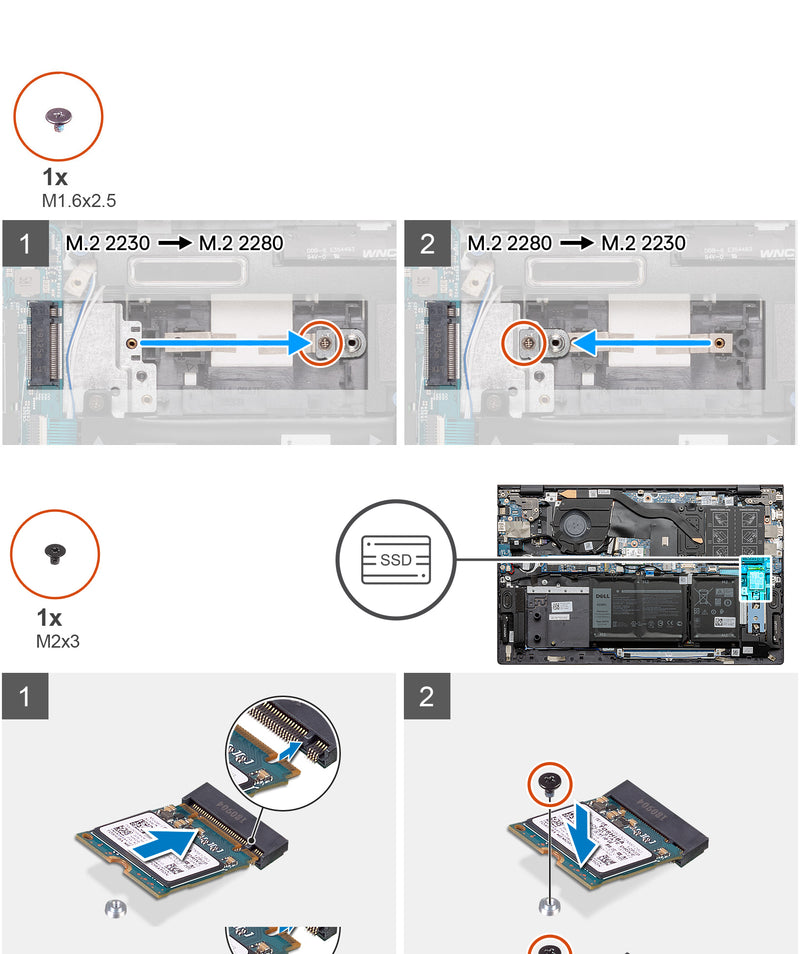Slot 2 M.2 SSD Support Bracket KYMC9 for Dell Inspiron 5400 5401 5402 5406 5408 5409 5501 5502 5505 5509