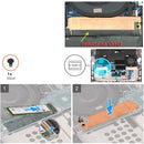 SLOT 2 M.2 2280 SSD Heatsink 0JFF2T JFF2T SSD2 Thermal Pad w/ Insulation sheet for Dell XPS 17 9700 Precision 17 5750