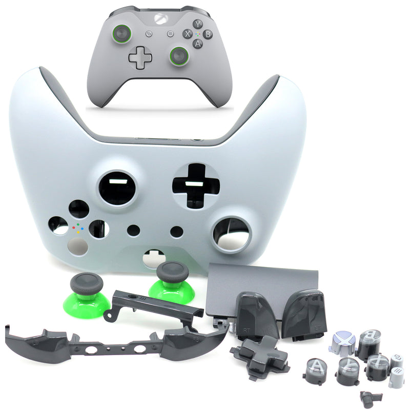 Full Housing Shell set w/ Trigger Buttons Thumbsticks Replacement for Xbox One Controller 1708 Midnight Forces II Edition