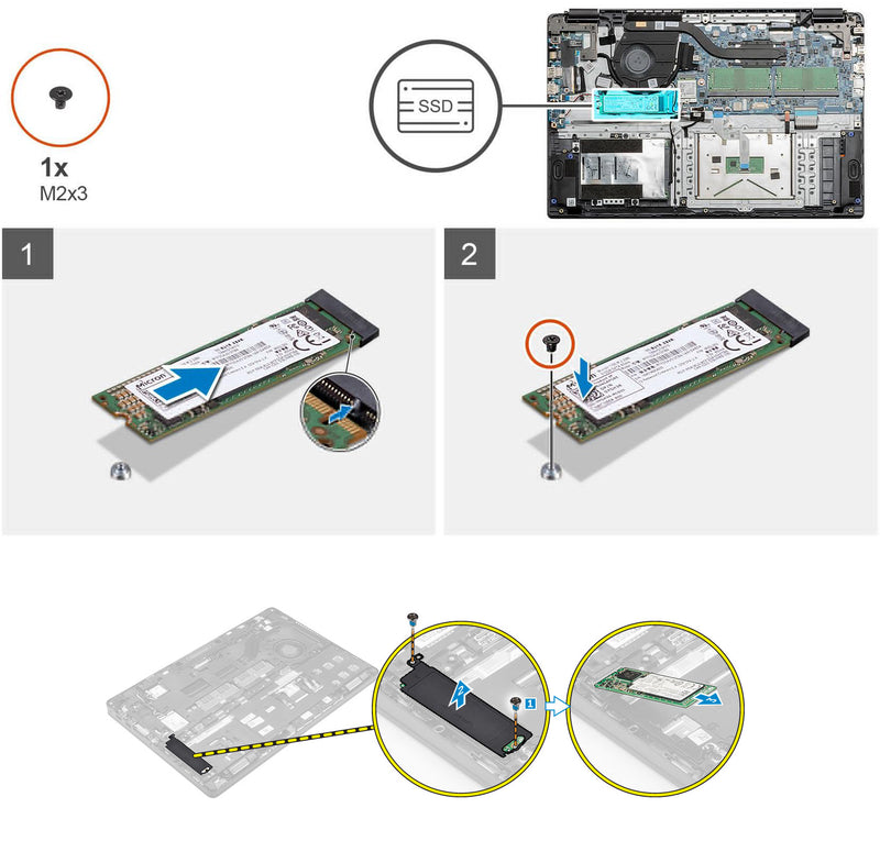 2280 M.2 SSD Heatsink Cover 1X2MT 01X2MT w/ End Mounting Bracket X3YR8 0X3YR8 for Dell Latitude E5470 E5570 E5270 Precision 3510